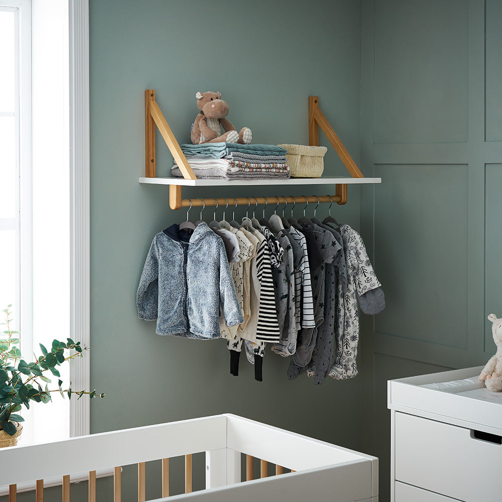 Obaby Maya Shelf - White with Natural -  | For Your Little One