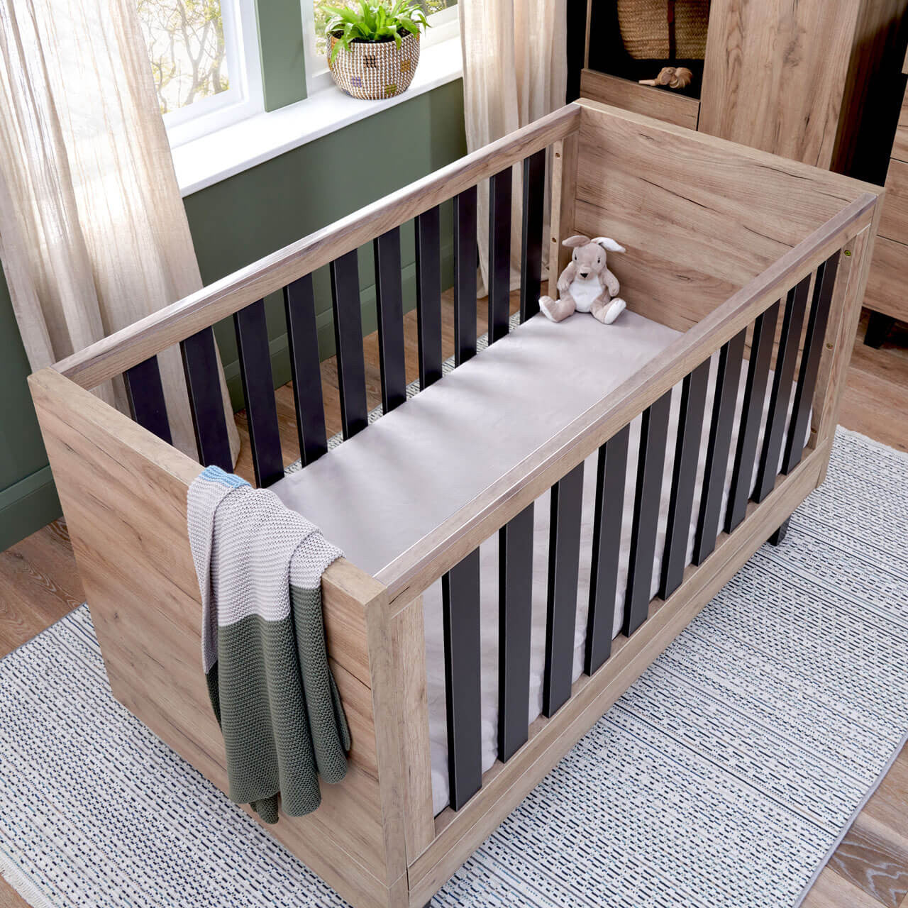 Tutti Bambini Como 2 Piece Room Set - Distressed Oak / Slate Grey -  | For Your Little One
