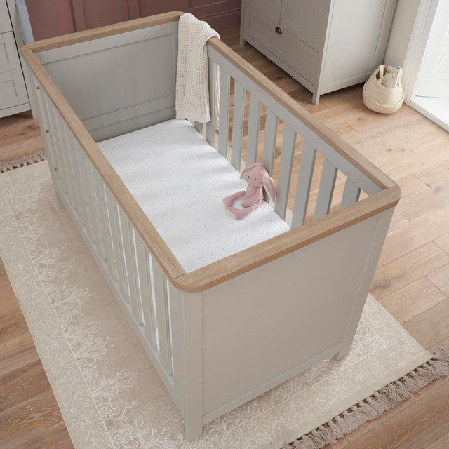 Tutti Bambini Verona Cot Bed - White/Oak   