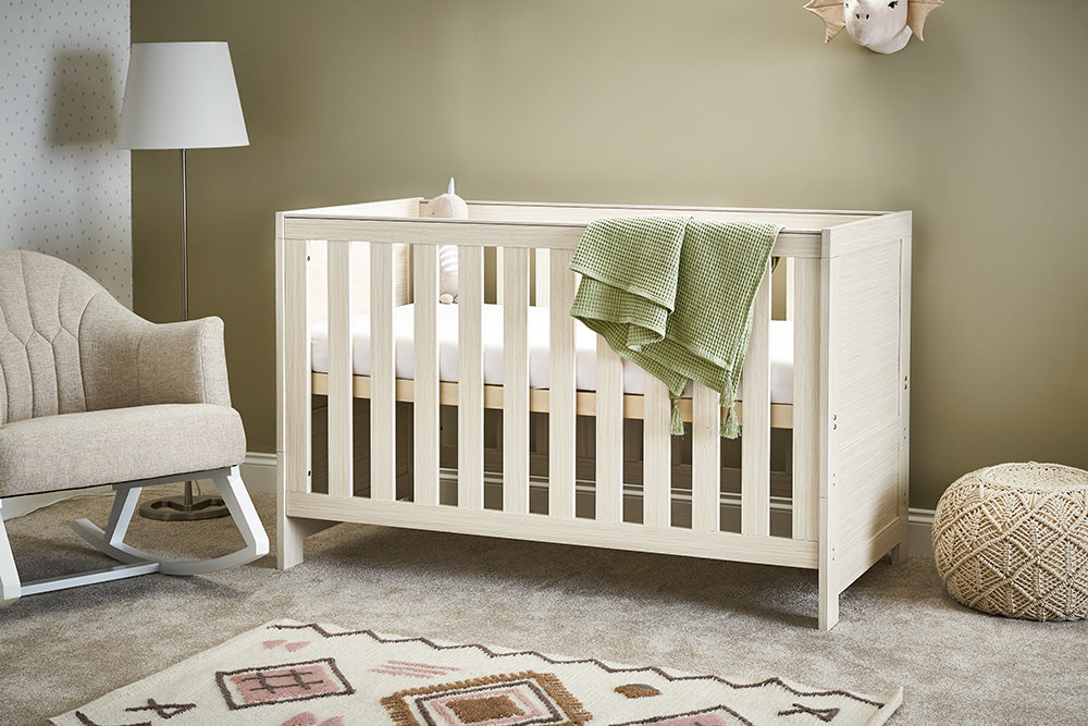 Obaby Nika Cot Bed - Oatmeal -  | For Your Little One
