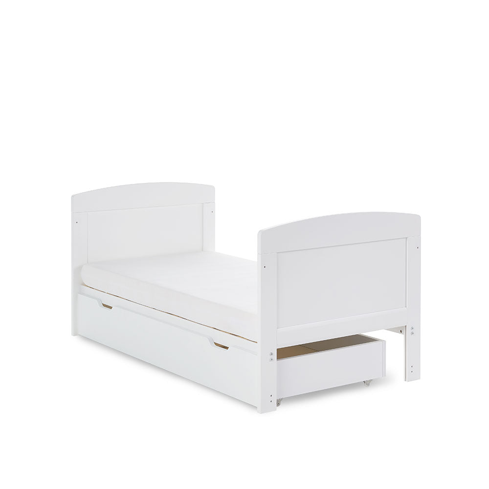 Obaby Grace Cot Bed & Under Drawer - White   