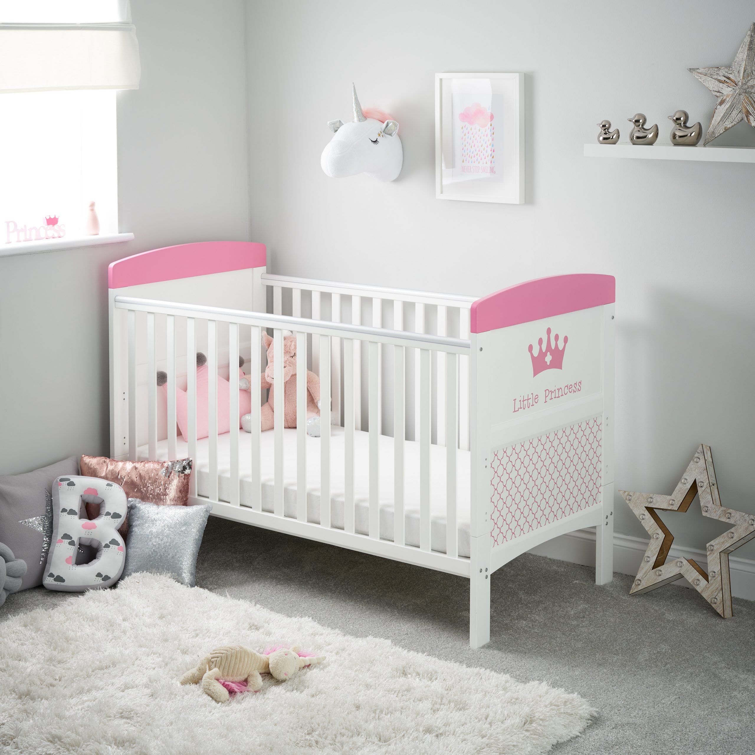 Obaby Grace Inspire Cot Bed - Unicorn -  | For Your Little One