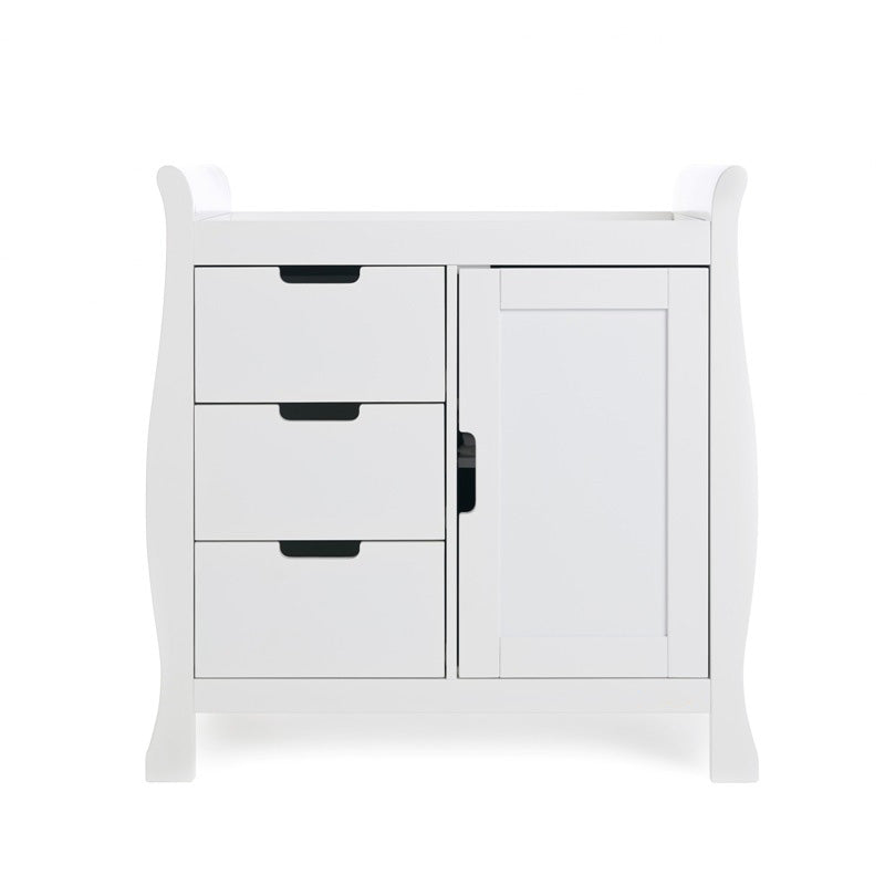 Obaby Stamford Classic Sleigh   2 Piece Room Set - White -  | For Your Little One