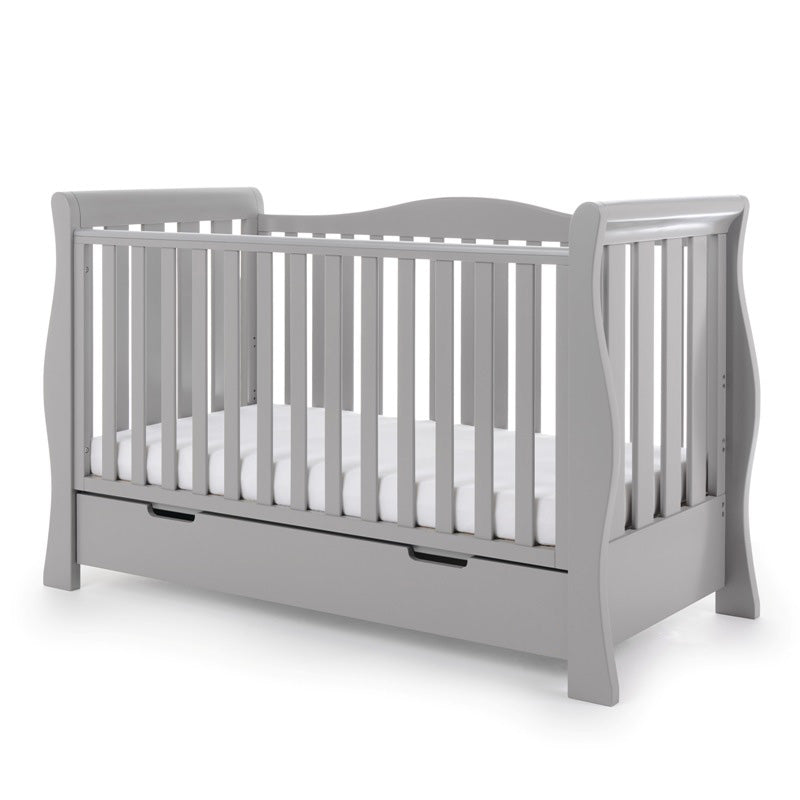 Obaby Stamford Luxe Sleigh  3 Piece Room Set - Warm Grey -  | For Your Little One