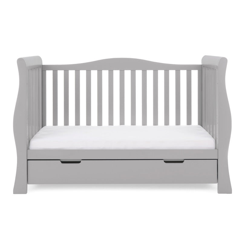 Obaby Stamford Luxe Sleigh  2 Piece Room Set - Warm Grey -  | For Your Little One