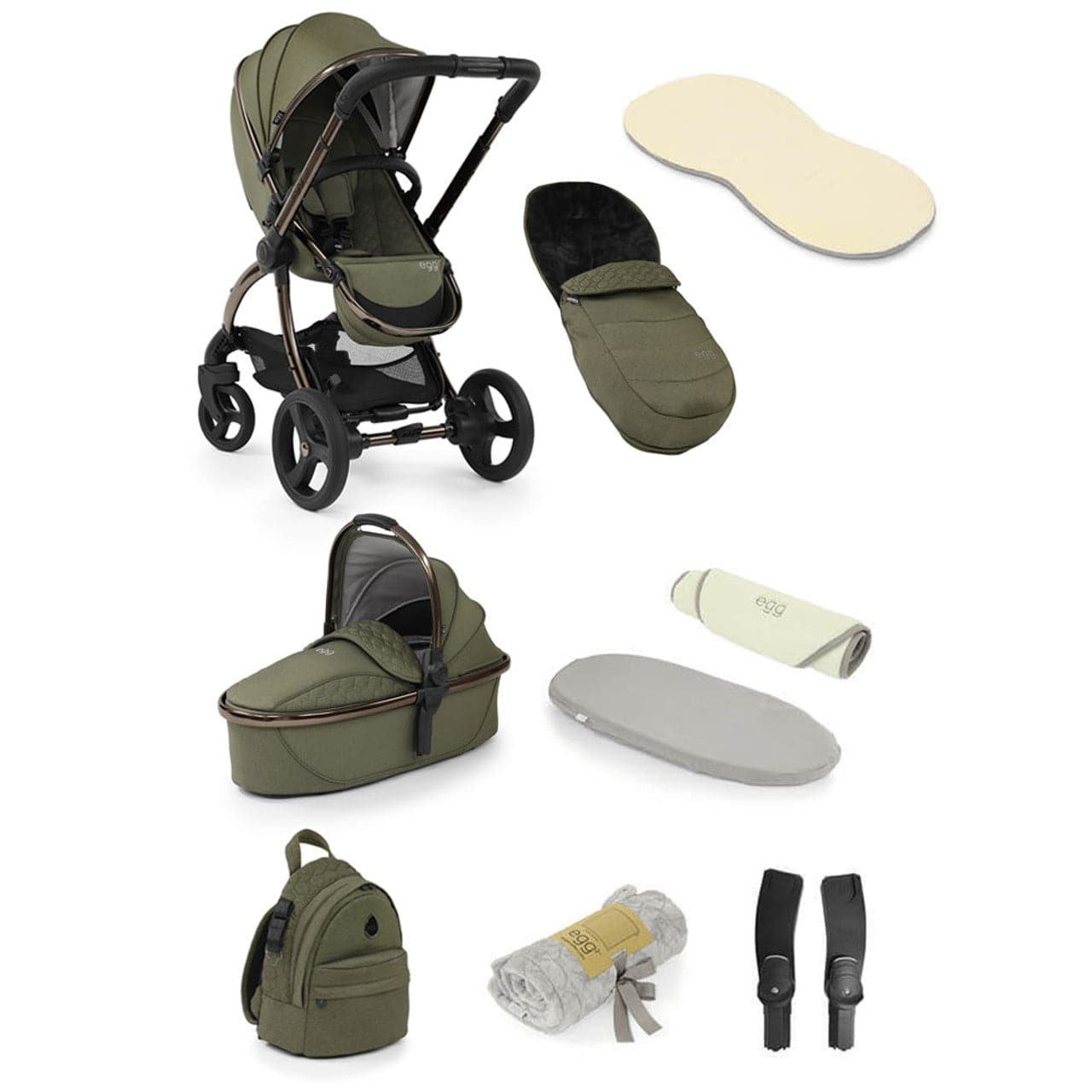 Egg® 2 Snuggle Pushchair Package - Hunter Green -  | For Your Little One