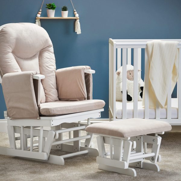 Obaby Reclining Glider Chair and Stool - Sand -  | For Your Little One