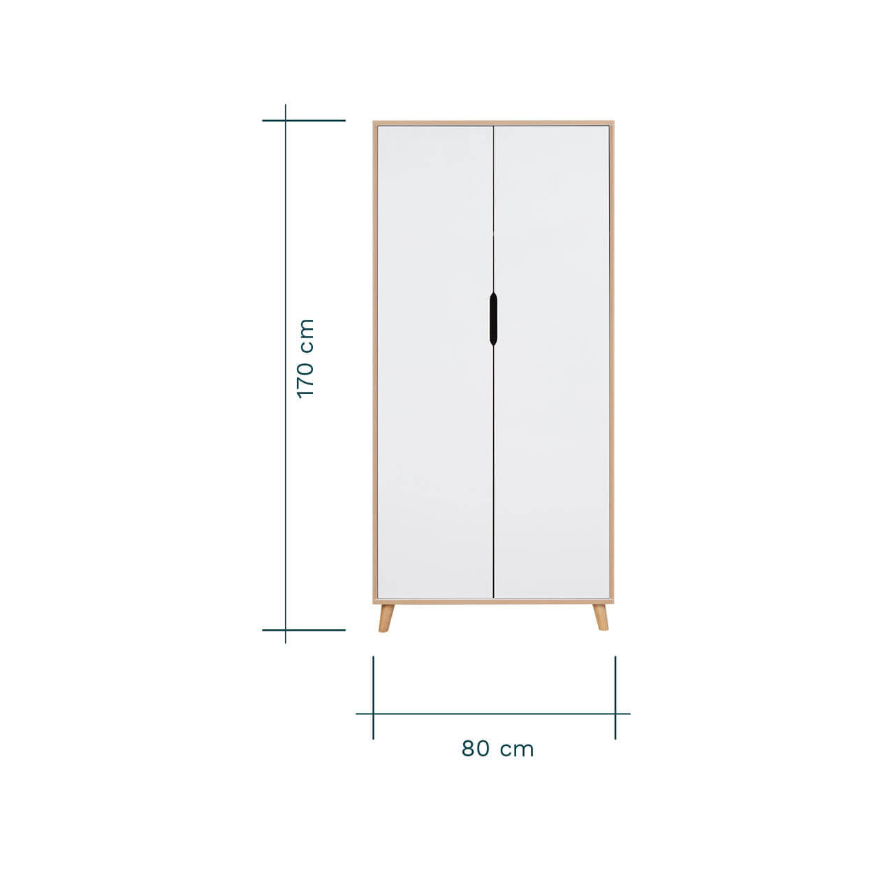 Tutti Bambini Hygge 2 Piece Room Set - White/Light Oak - For Your Little One