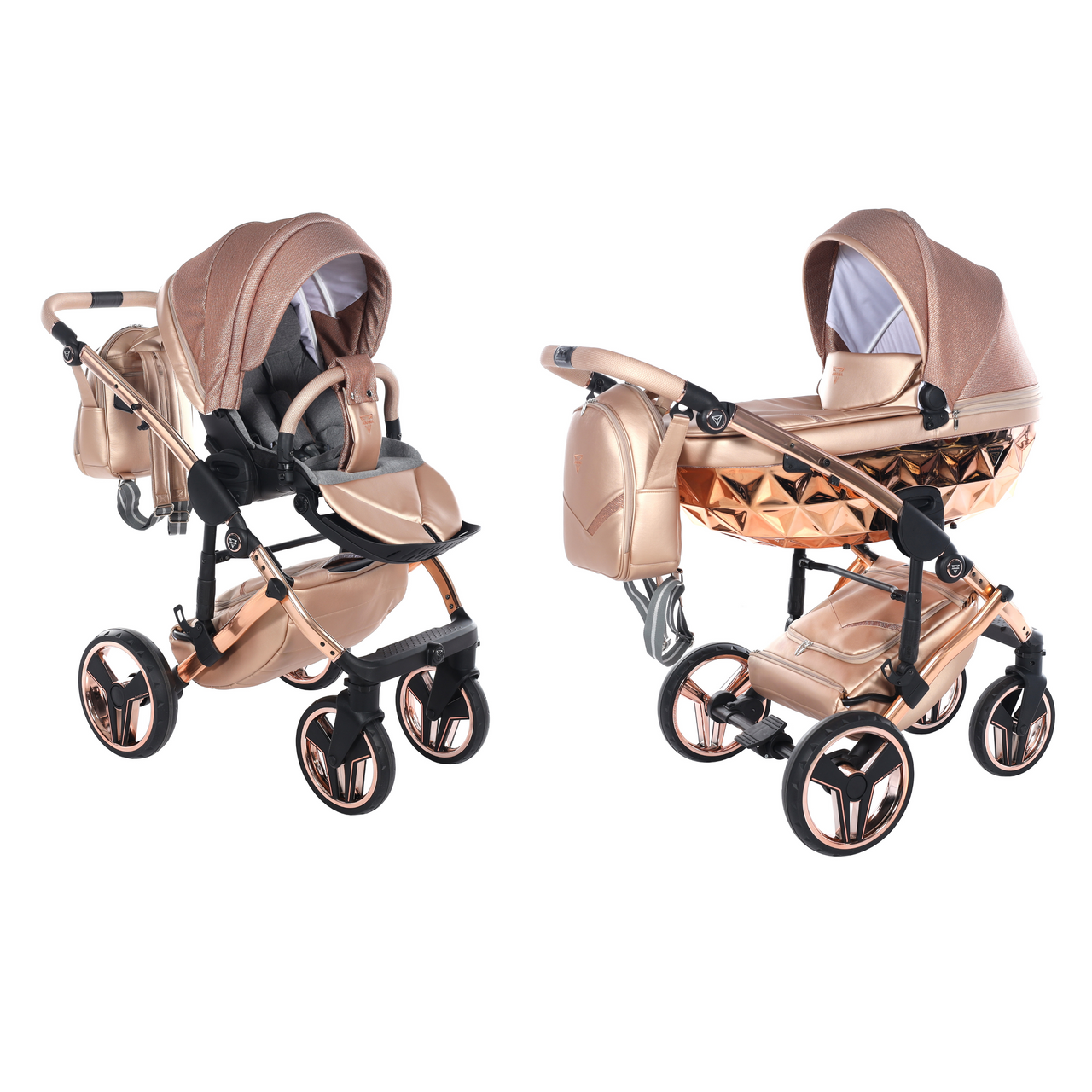 Junama Dolce 2 In 1 Pram - Rose Gold -  | For Your Little One