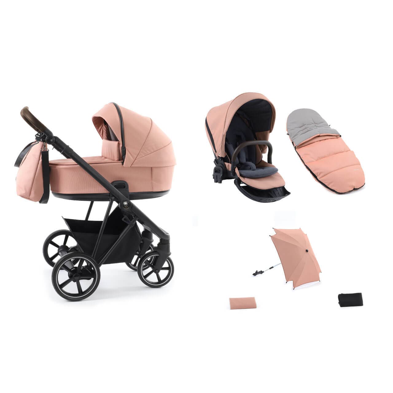 Babystyle Prestige Vogue 8 Piece Travel System Bundle - Coral - For Your Little One