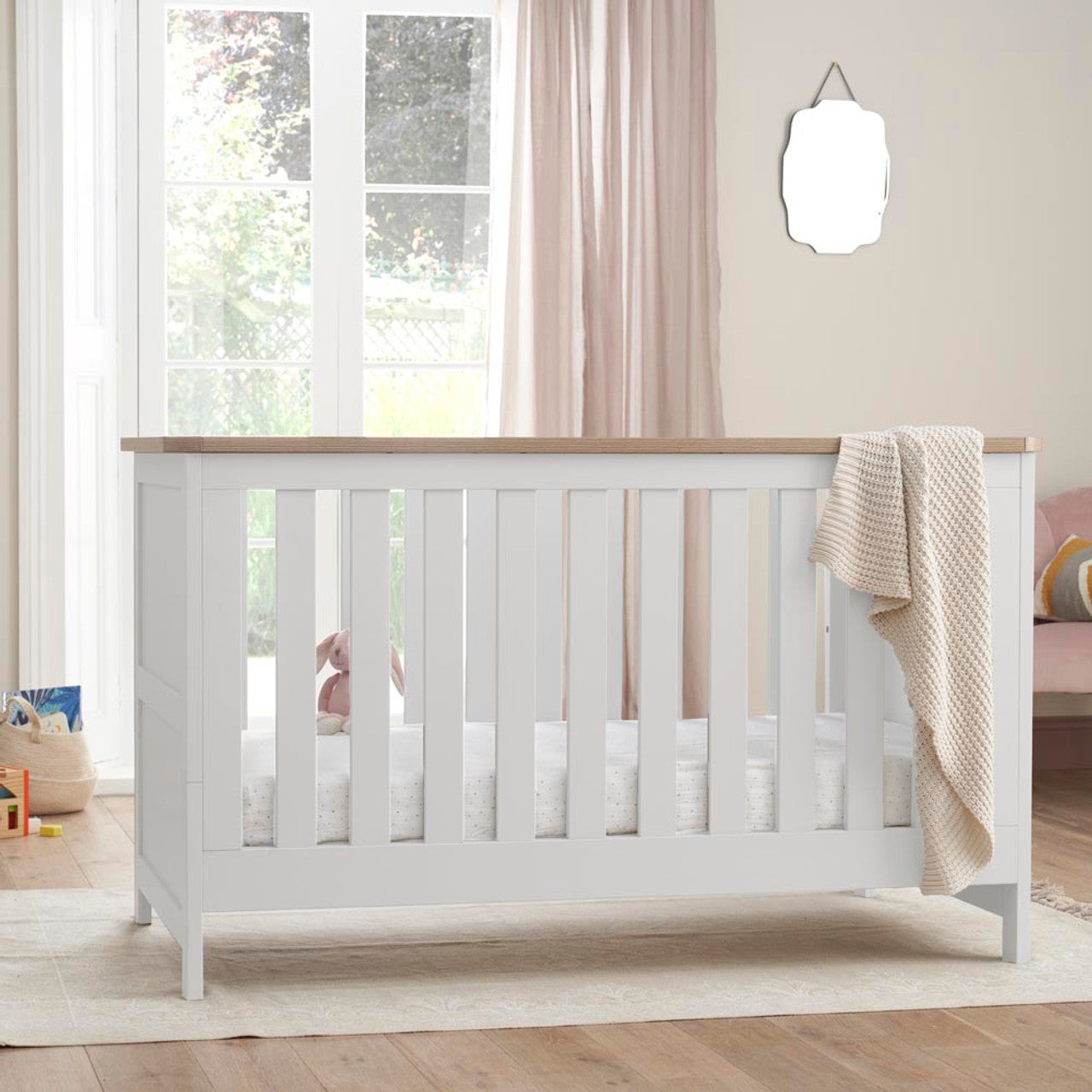 Tutti Bambini Verona 3 Piece Room Set - White/Oak   