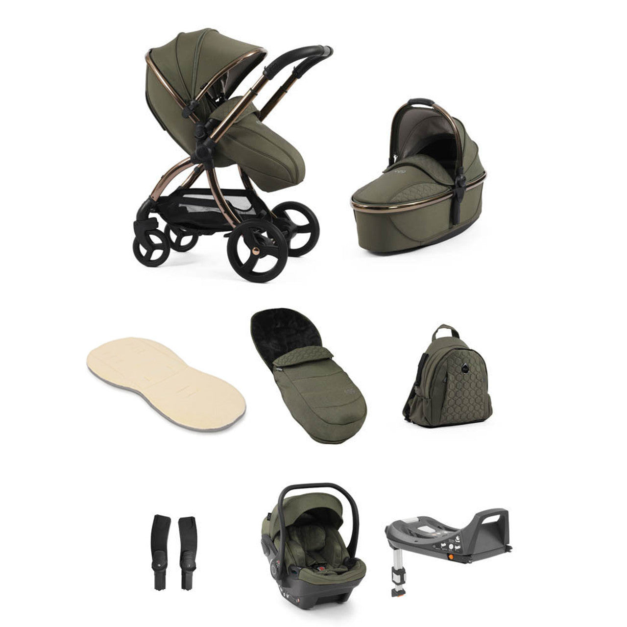 Egg® 3 Luxury Shell i-Size Travel System Bundle - Hunter Green -  | For Your Little One
