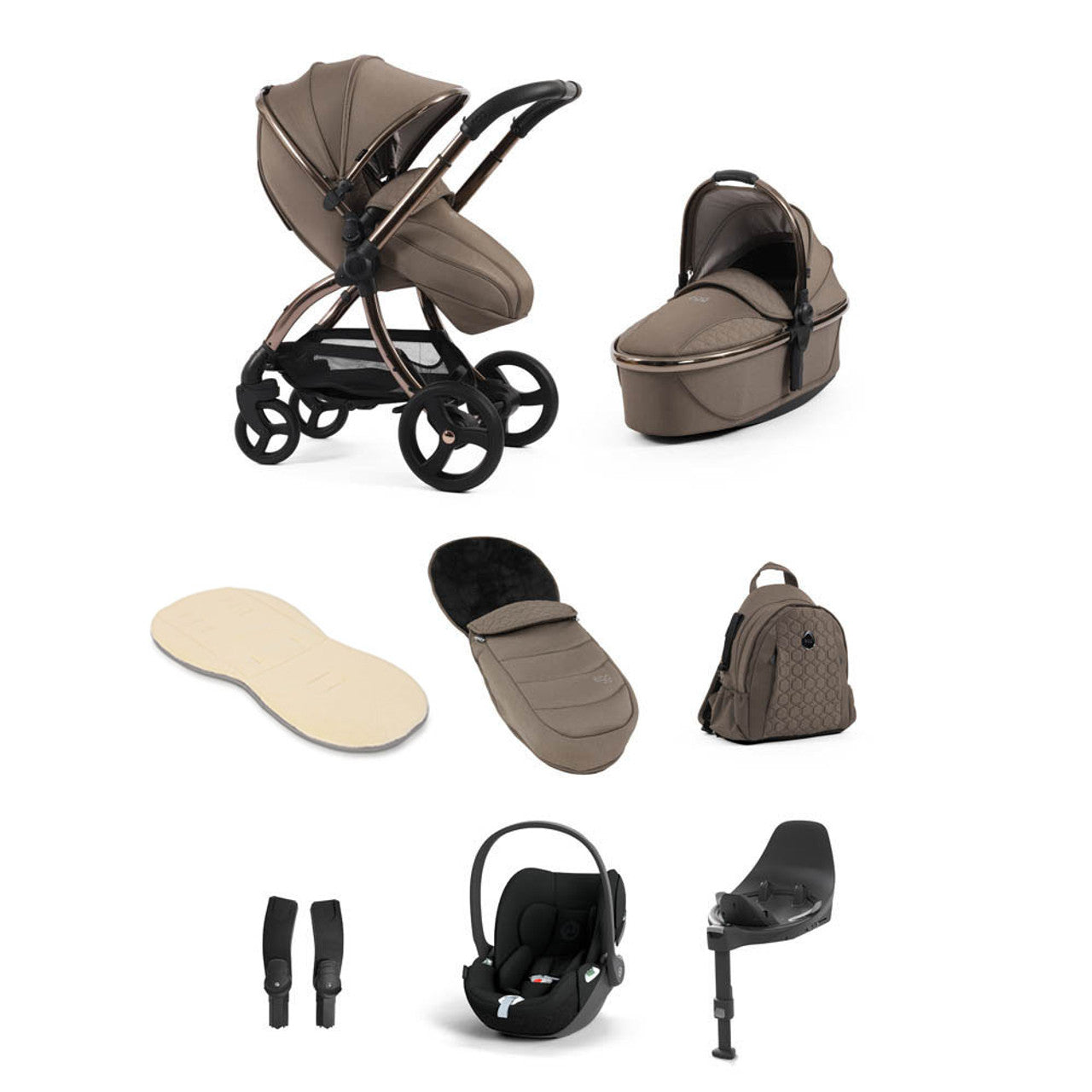 Egg® 3 Luxury Cloud T i-Size Travel System Bundle - Mink   