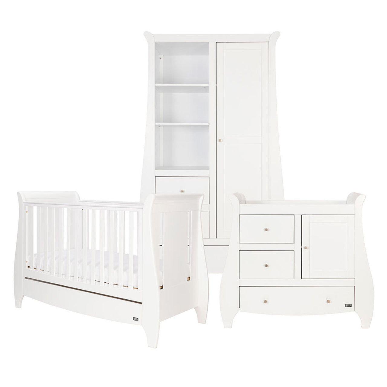 Tutti Bambini Katie Mini 3 Piece Room Set - White - For Your Little One