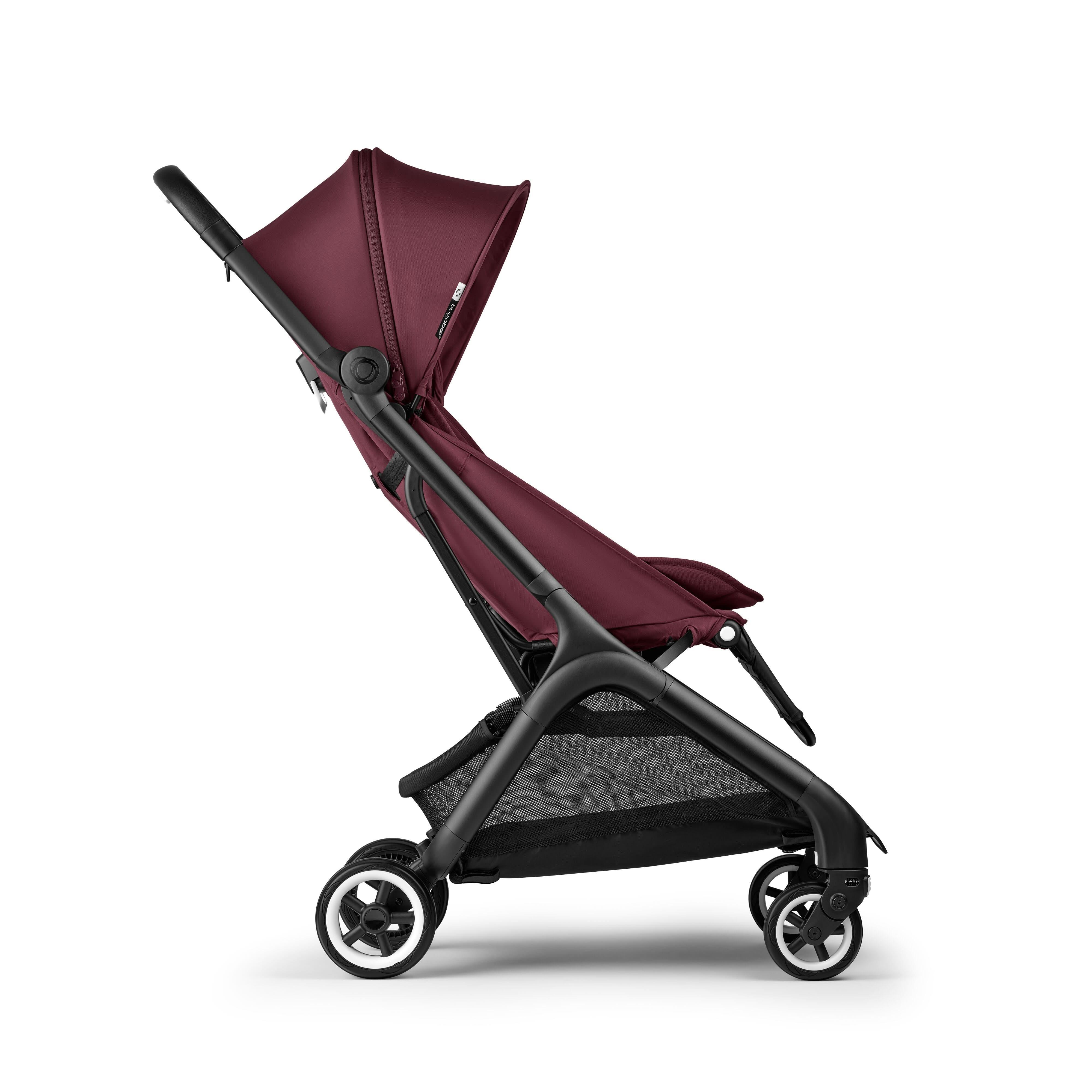 Bugaboo Butterfly + Turtle Travel System Bundle With Bumper Bar - Dark Cherry   