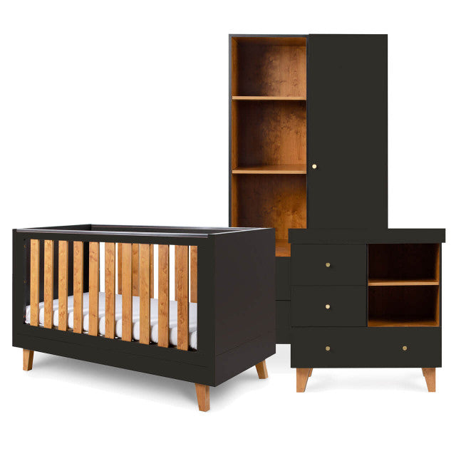Tutti Bambini Como 3 Piece Room Set - Slate Grey / Rosewood - For Your Little One