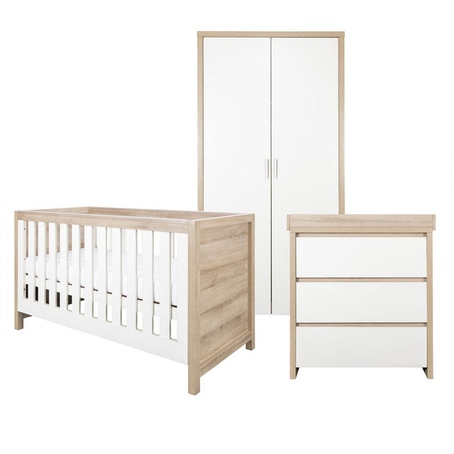 Tutti Bambini Modena 3 Piece Room Set - Oak / White -  | For Your Little One