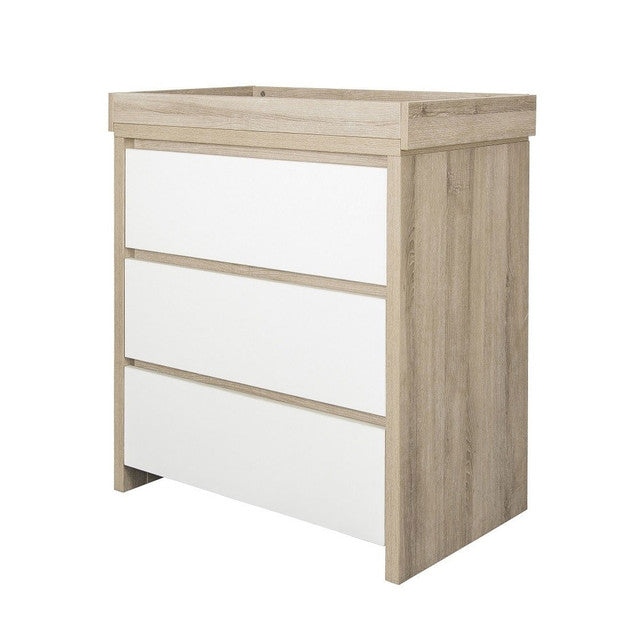 Tutti Bambini Modena Chest Changer - Oak / White -  | For Your Little One