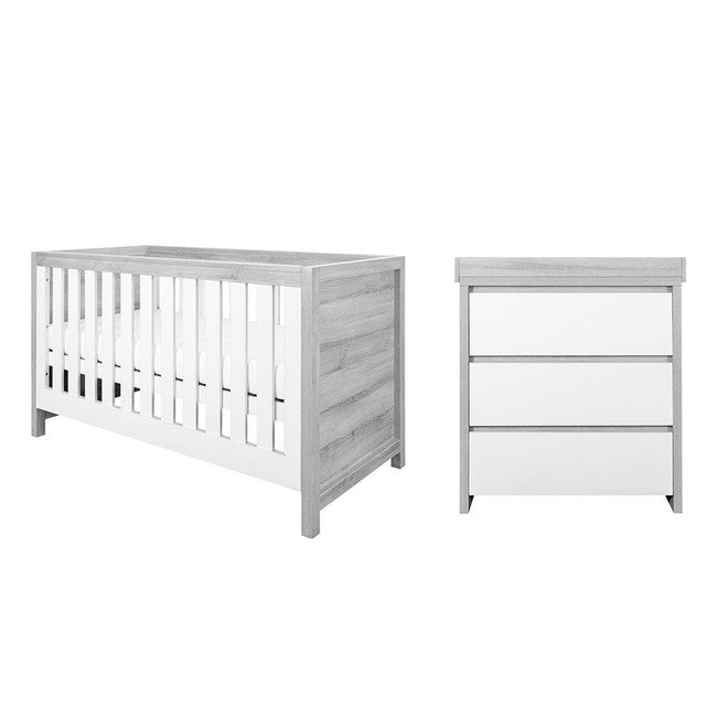 Tutti Bambini Modena 2 Piece Room Set - Grey Ash / White - For Your Little One
