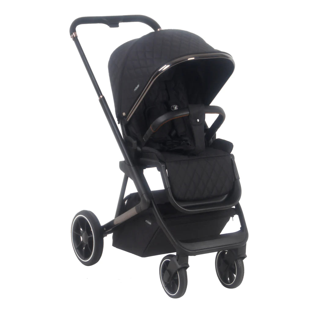 My Babiie MB500i 3-in-1 Travel System with i-Size Car Seat - Billie Faiers Midnight Gunmetal - For Your Little One