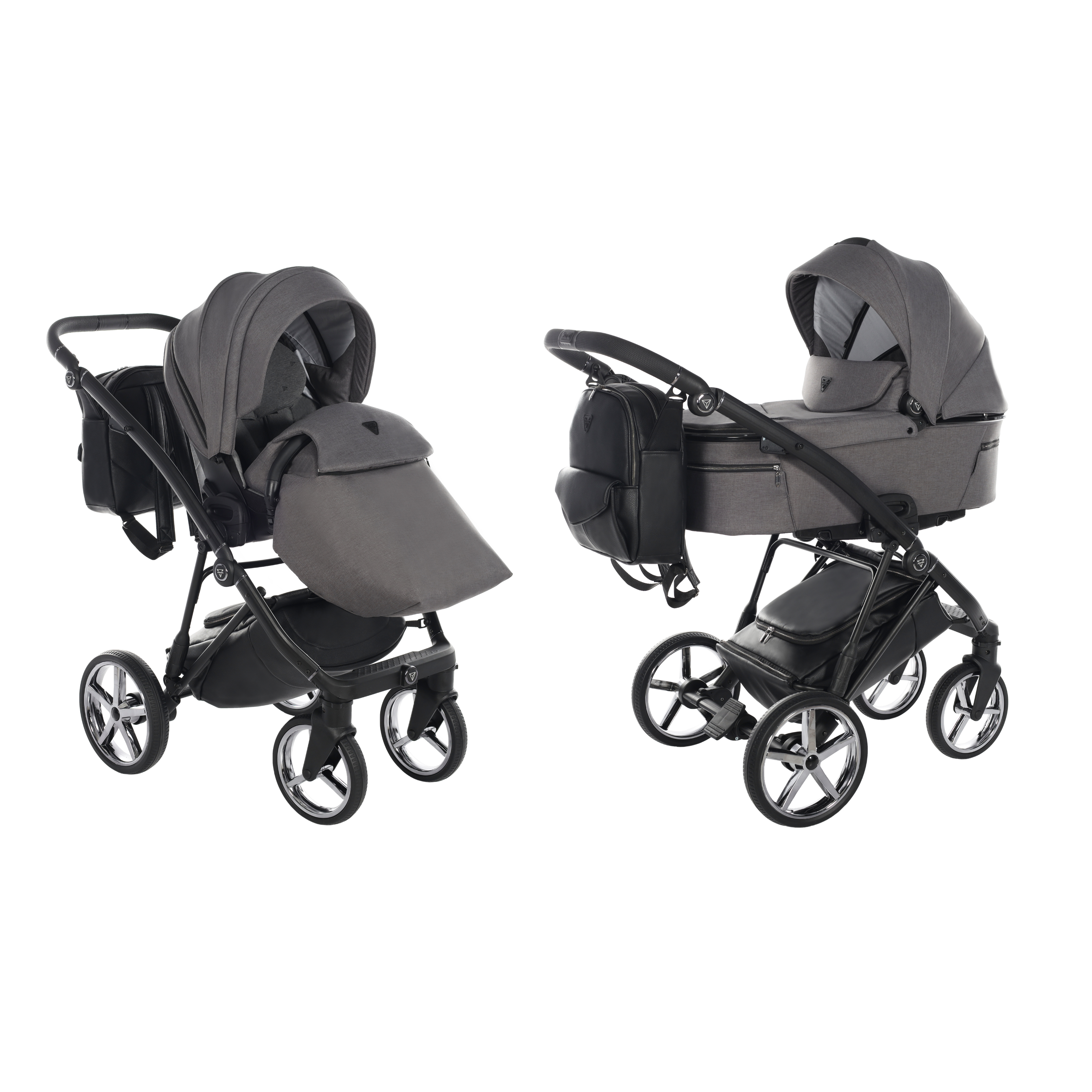 Junama Air 2 In 1 Pram - Graphite   