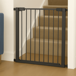 2x FYLO Baby Safety Stair Gate Pressure Fit Extra Wide - Grey - For Your Little One