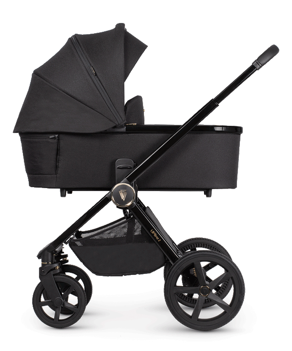 Venicci Upline 2 - 2 In 1  Pram Pushchair - All Black