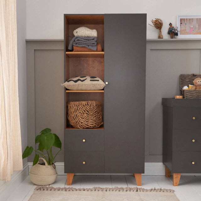 Tutti Bambini Como 3 Piece Room Set - Slate Grey / Rosewood   