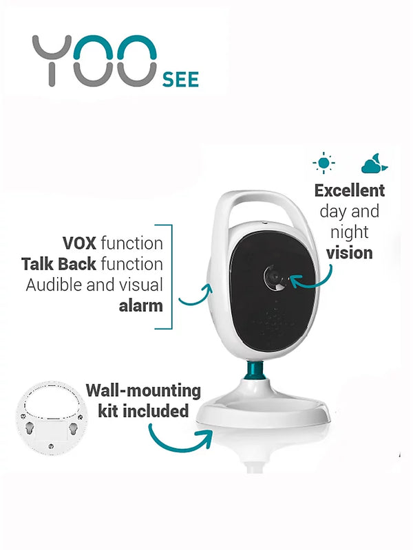 Babymoov baby monitor camera with stand and wall-mounting kit