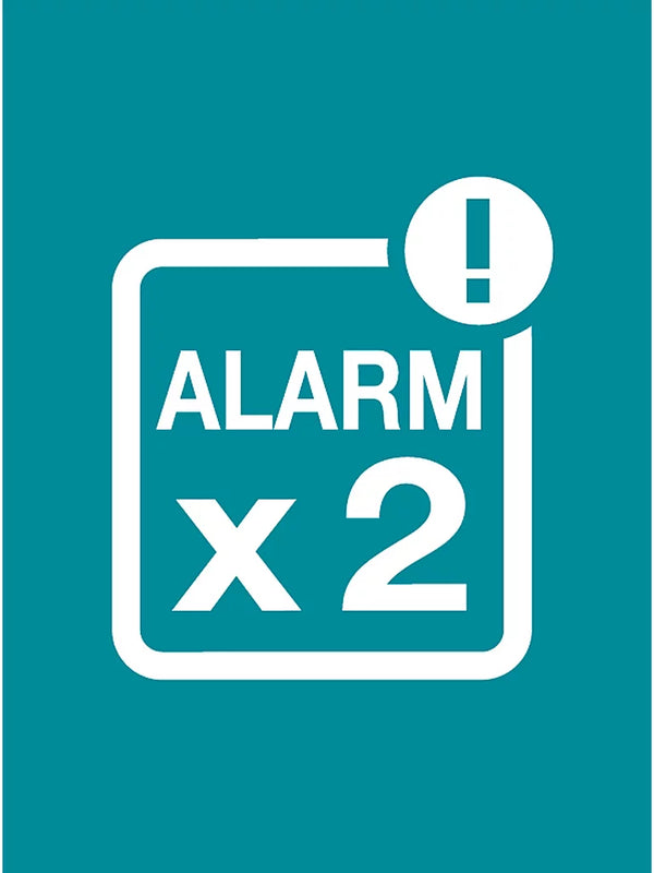 Babymoov video baby monitor dual alarm feature graphic