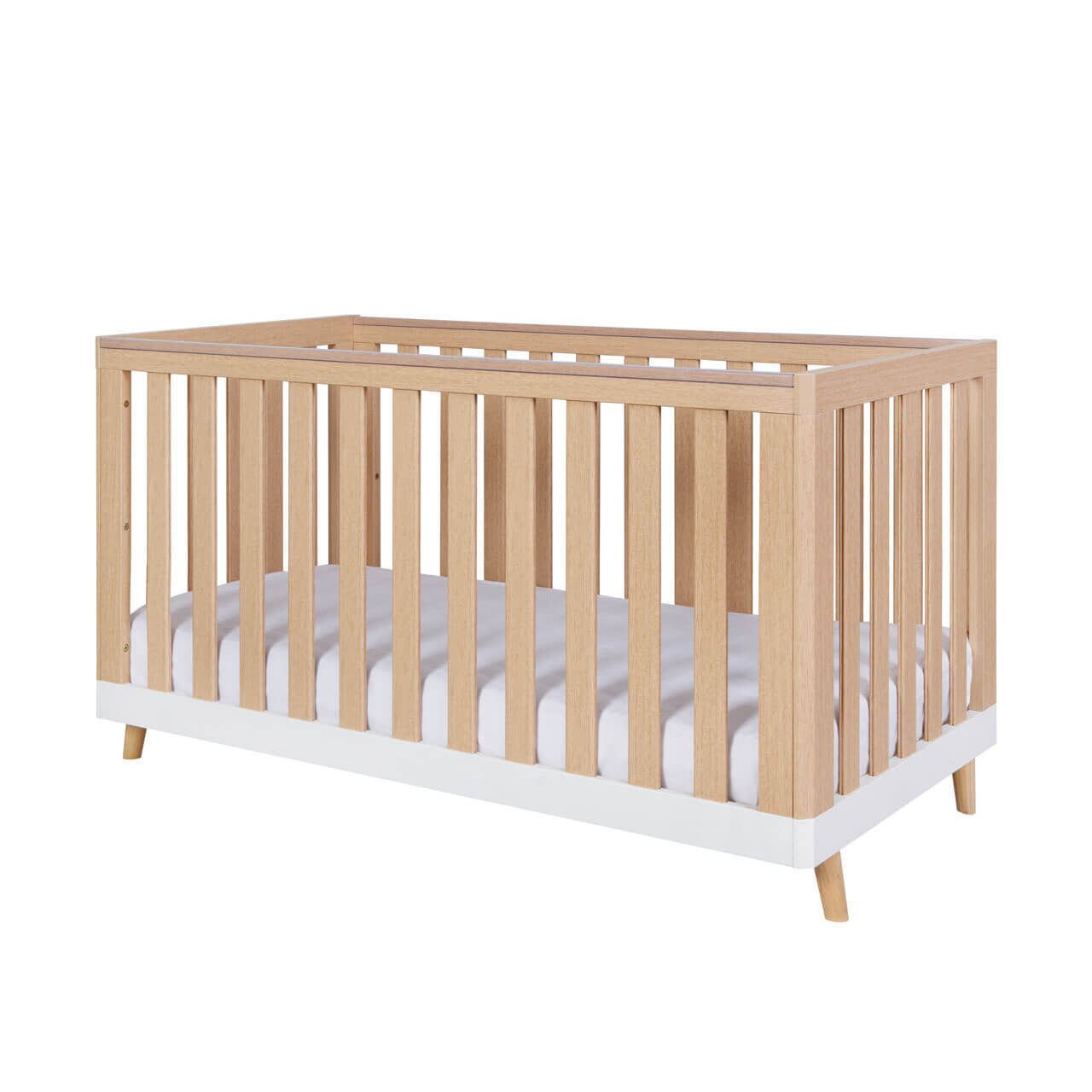 Tutti Bambini Hygge 3 Piece Room Set - White/Light Oak   