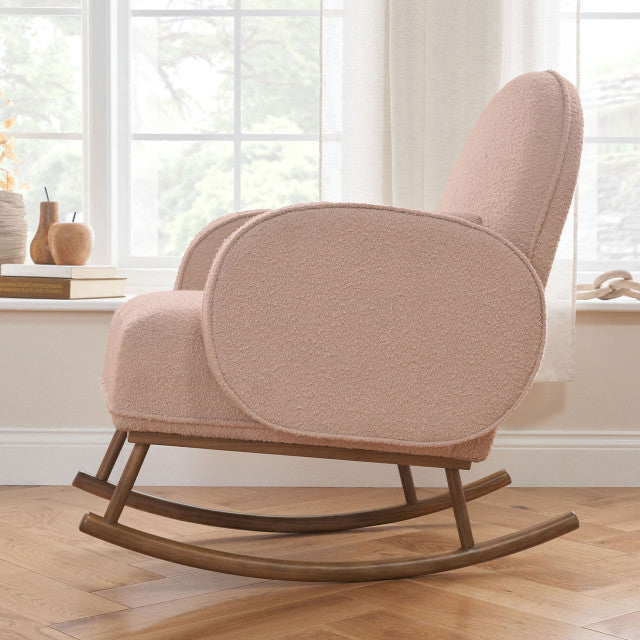 Tutti Bambini Micah Rocking Chair & Footstool- Boucle Blush -  | For Your Little One