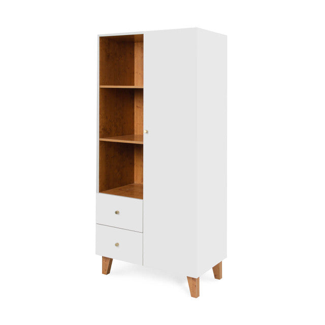 Tutti Bambini Como Wardrobe - White / Rosewood - For Your Little One