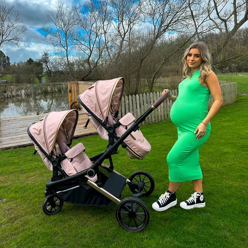 My Babiie MB33 Tandem Pushchair - Dani Dyer Giraffe -  | For Your Little One