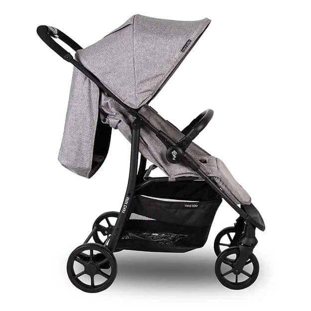 Red Kite Push Me Quad Stroller- Grey-Damaged box