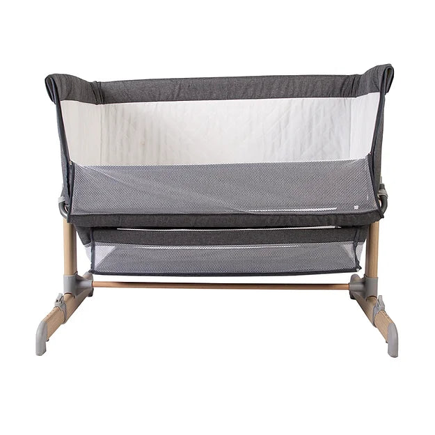 Red Kite Una Bedside Crib/Co Sleeper - Grey   