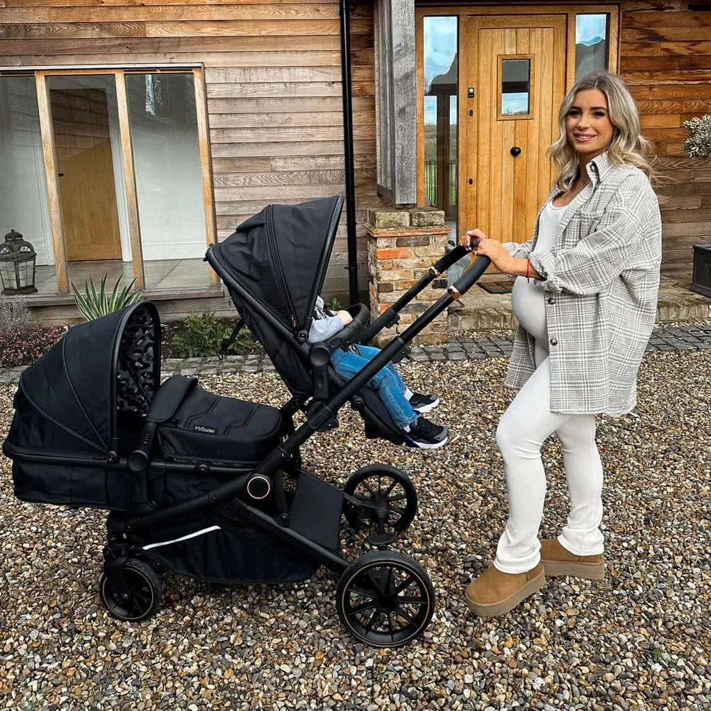 My Babiie MB33 Tandem Pushchair - Dani Dyer Black Leopard - Damaged Box