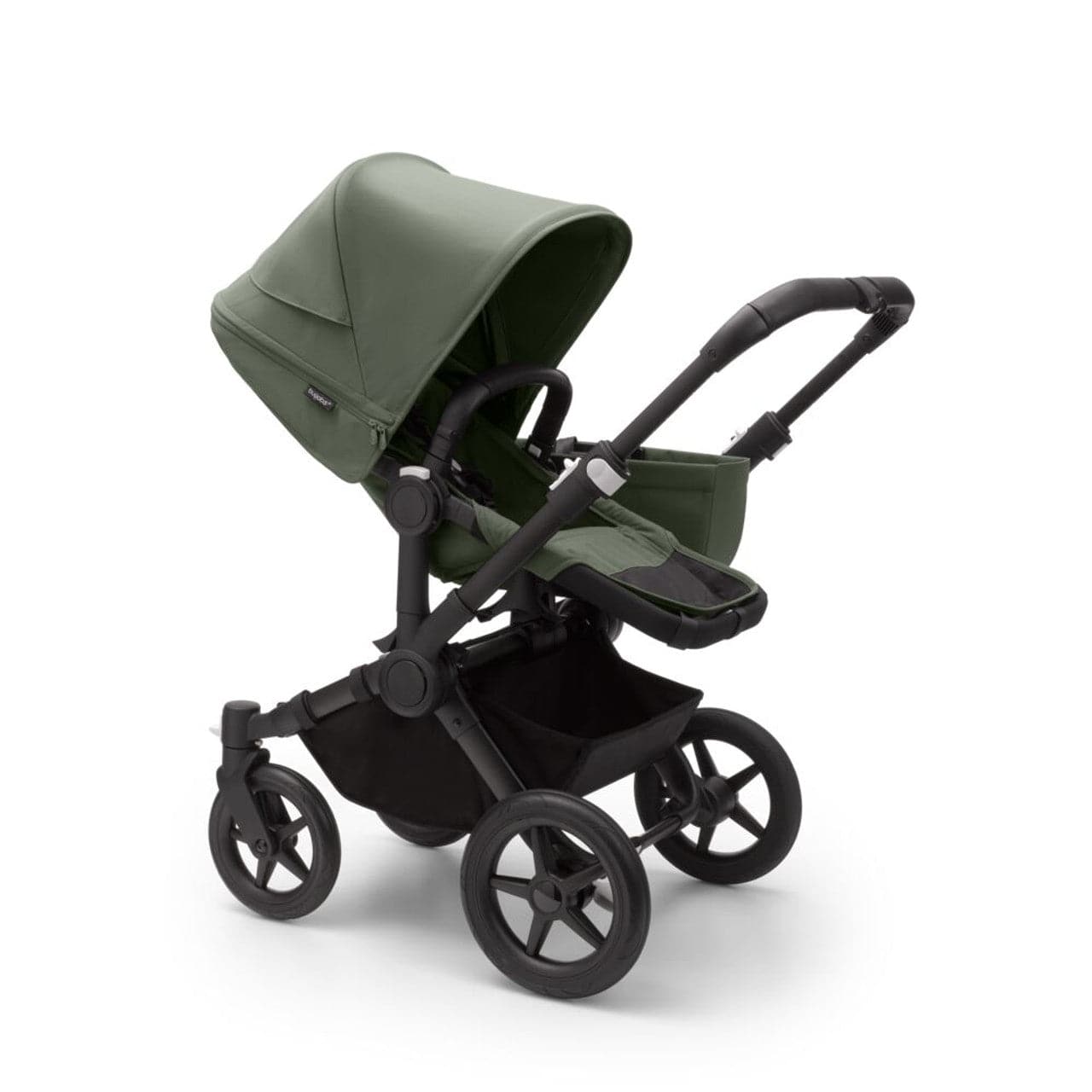 Bugaboo Donkey 5 Twin Complete Pushchair - Black/Forest Green -  | For Your Little One