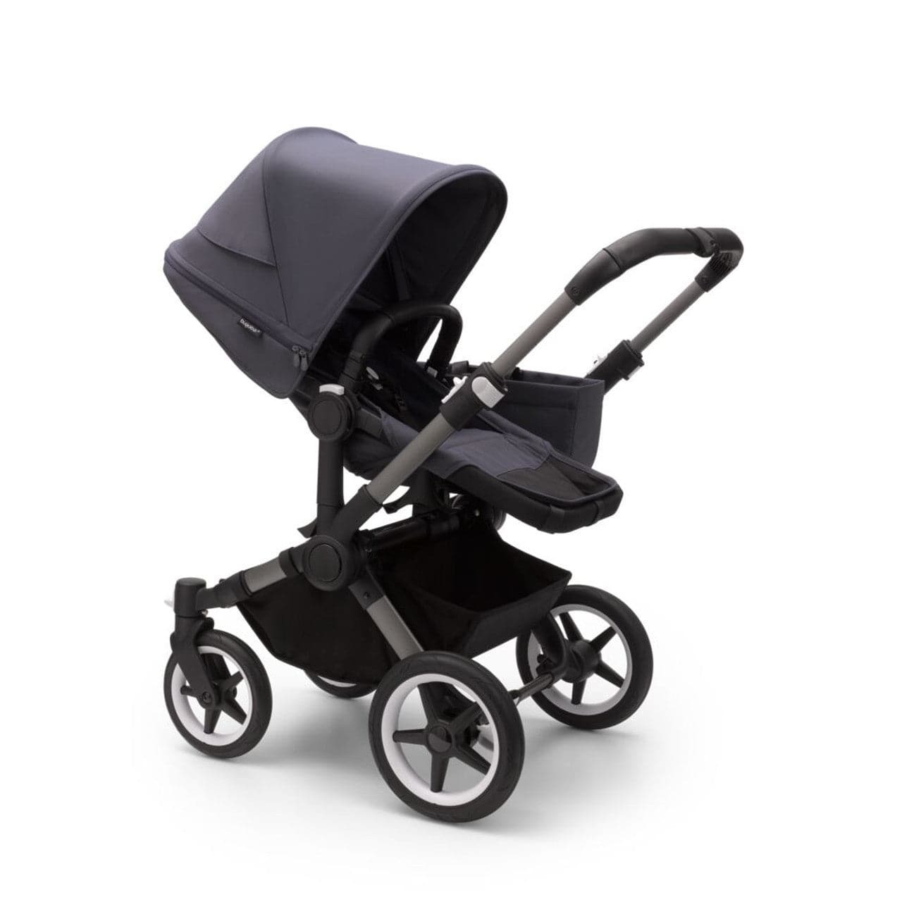 Bugaboo Donkey 5 Mono Complete Travel System + Turtle Air - Graphite/Stormy Blue - For Your Little One