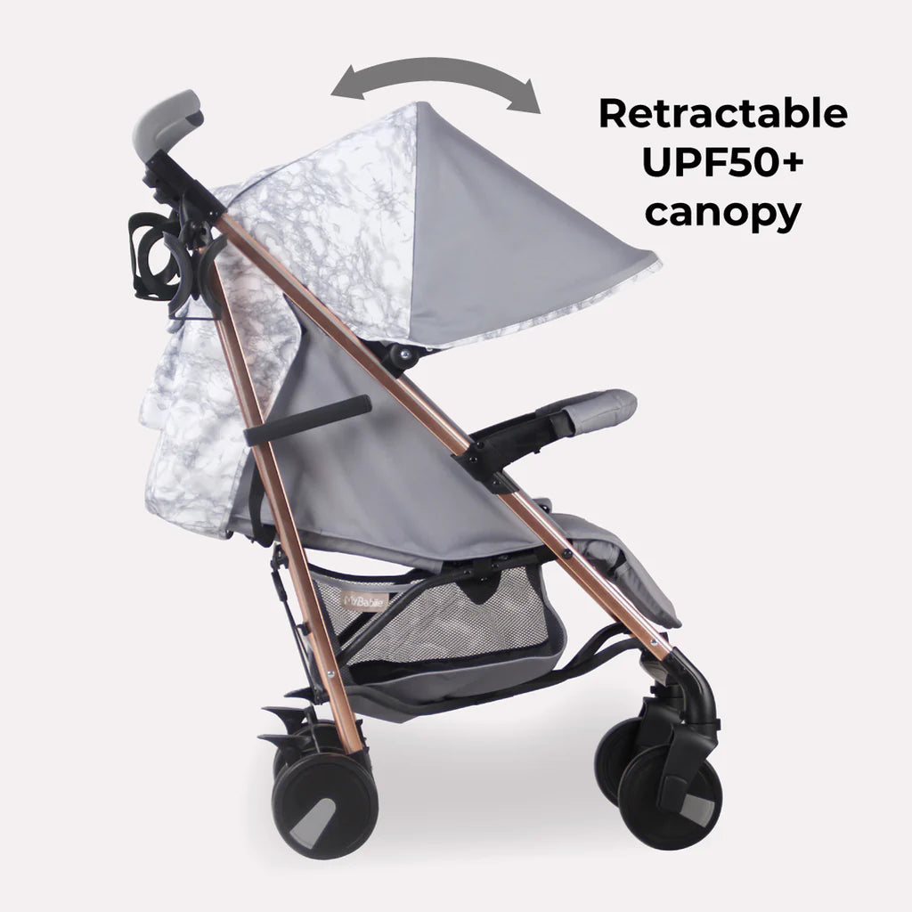My Babiie MB51 Stroller - Samantha Faiers Grey Marble -  | For Your Little One