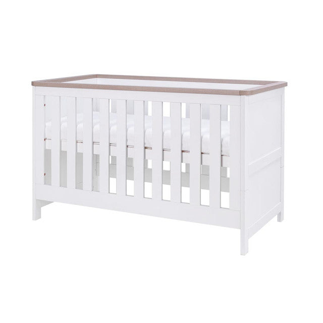 Tutti Bambini Verona Cot Bed - White/Oak   