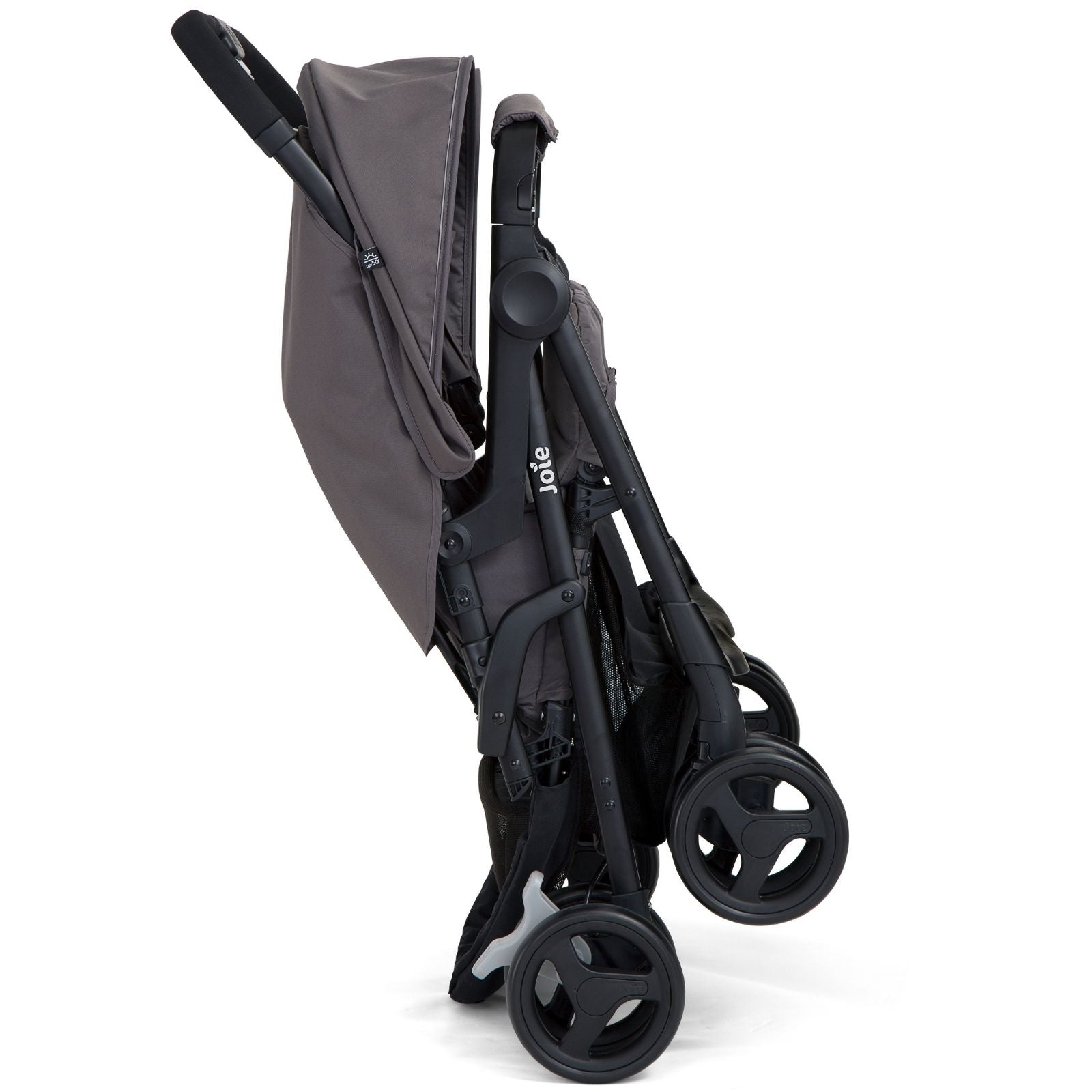 Joie Aire Twin Stroller Including 2 Footmuffs - Dark Pewter   