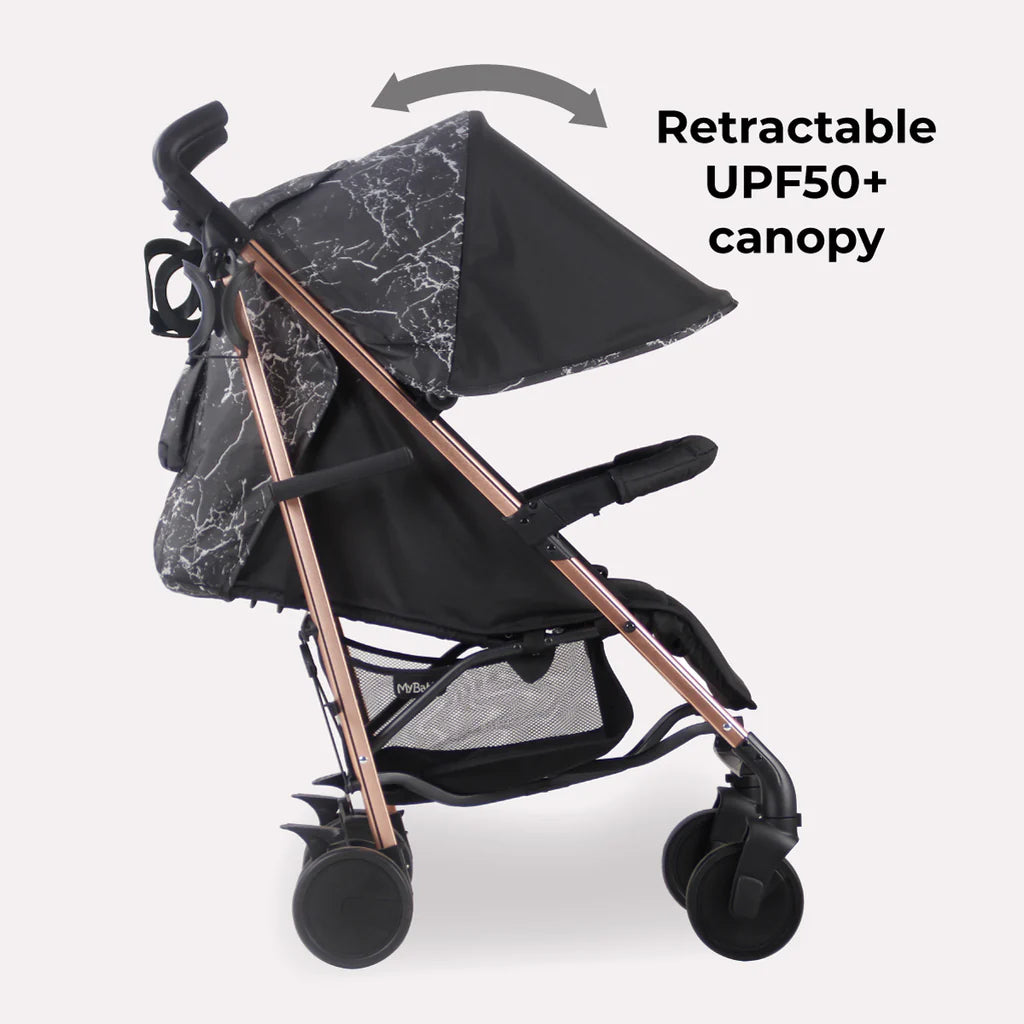 My Babiie MB51 Stroller - Samantha Faiers Black Marble -  | For Your Little One