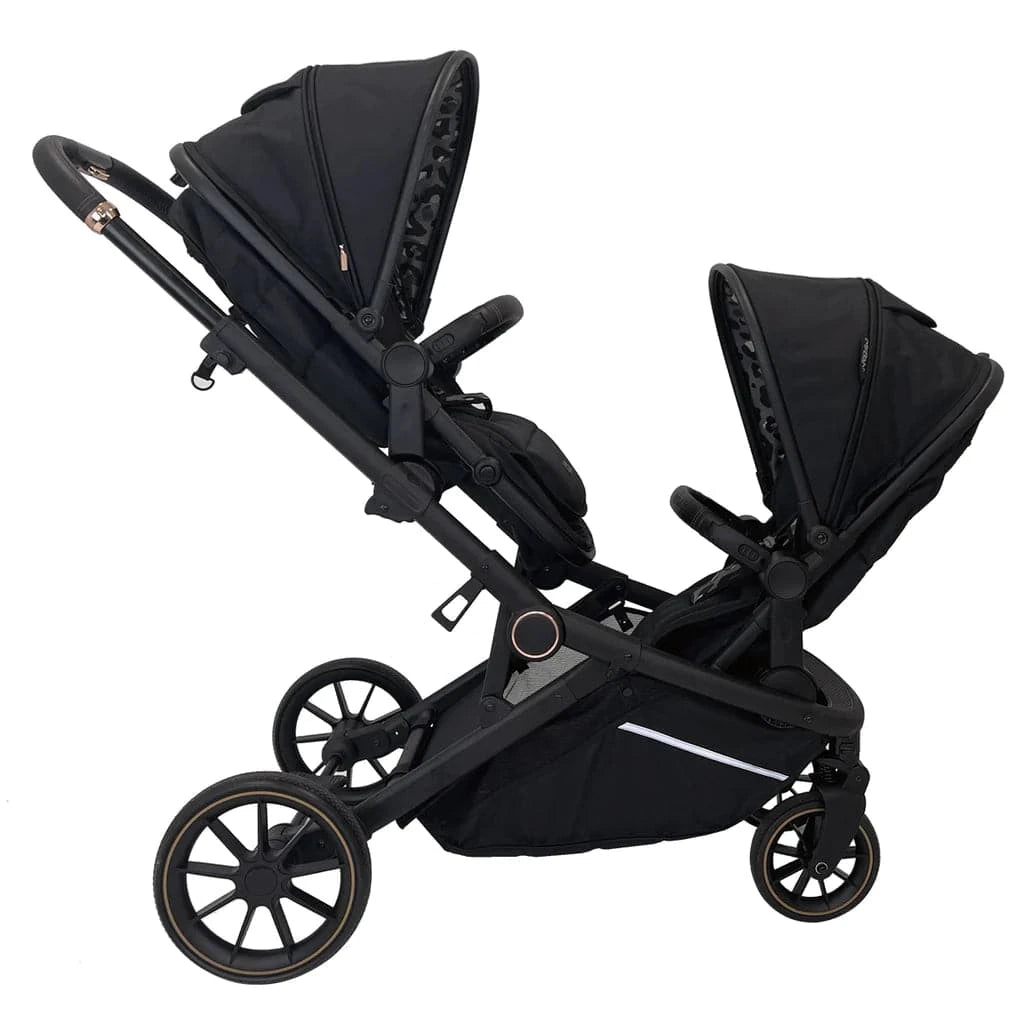 My Babiie MB33 Tandem Pushchair - Dani Dyer Black Leopard - Damaged Box