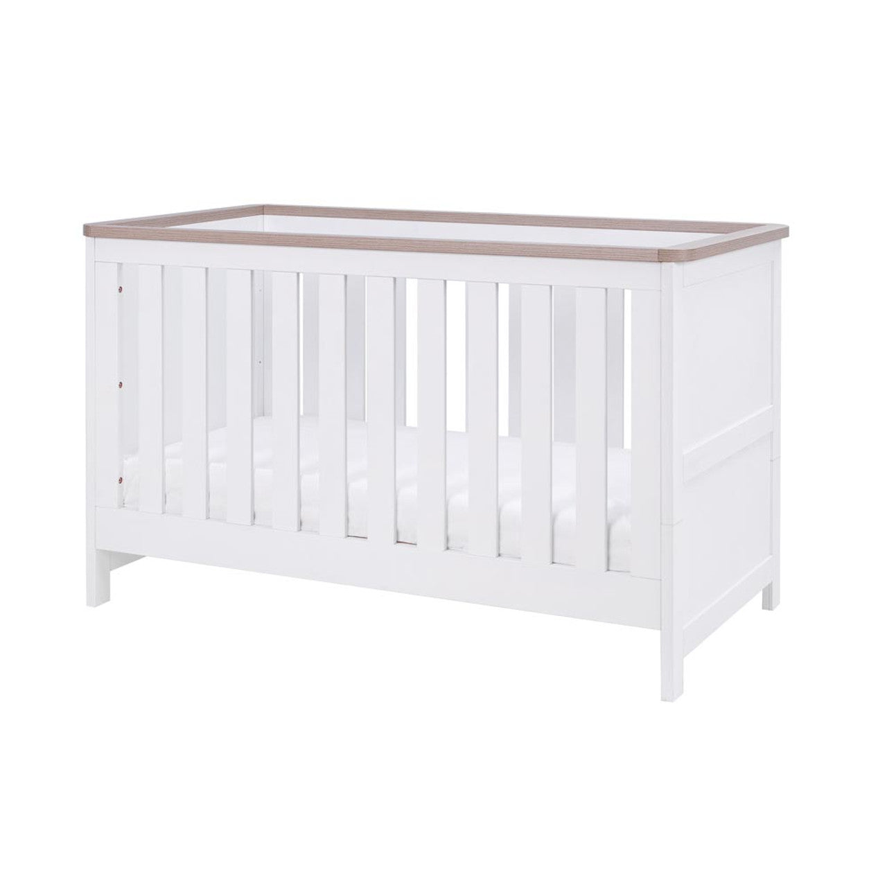 Tutti Bambini Verona Cot Bed - White/Oak   