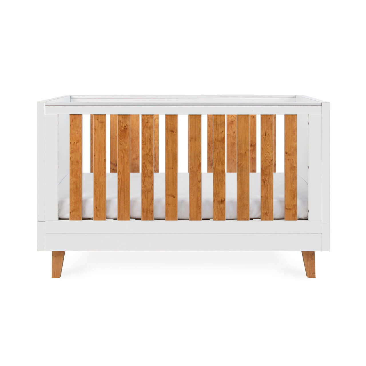 Tutti Bambini Como Cot Bed - White / Rosewood   