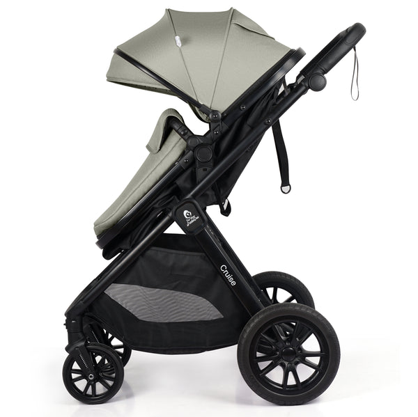 For Your Little One Cruise 3 In 1 Travel System With Car Seat - Pebble Sage (Free Cupholder And Seat Liner Included!)