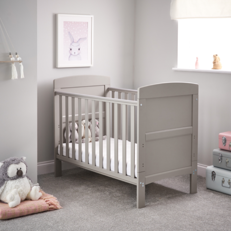 Obaby Grace Mini Cot Bed - Warm Grey -  | For Your Little One