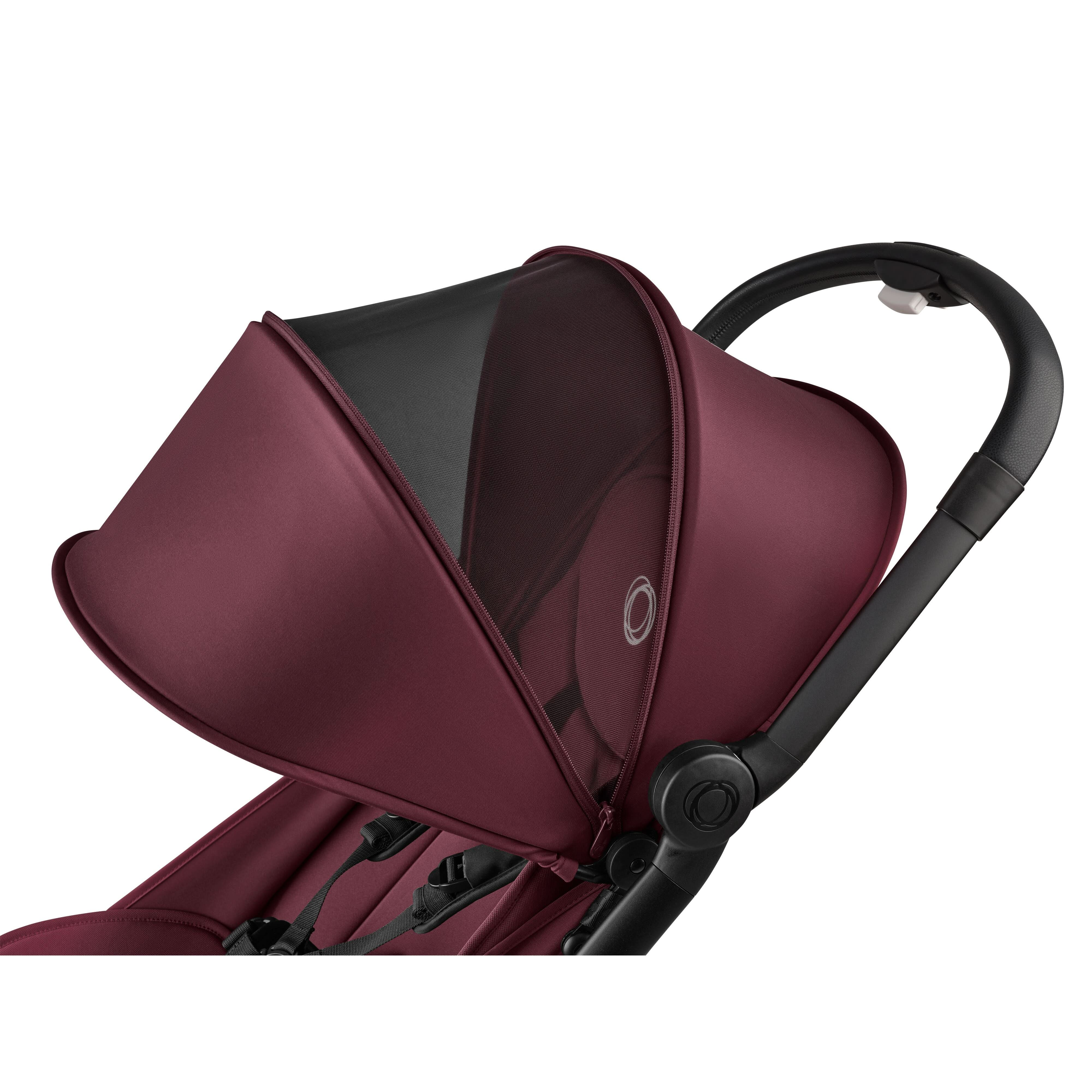 Bugaboo Butterfly + Turtle Travel System Bundle With Bumper Bar - Dark Cherry