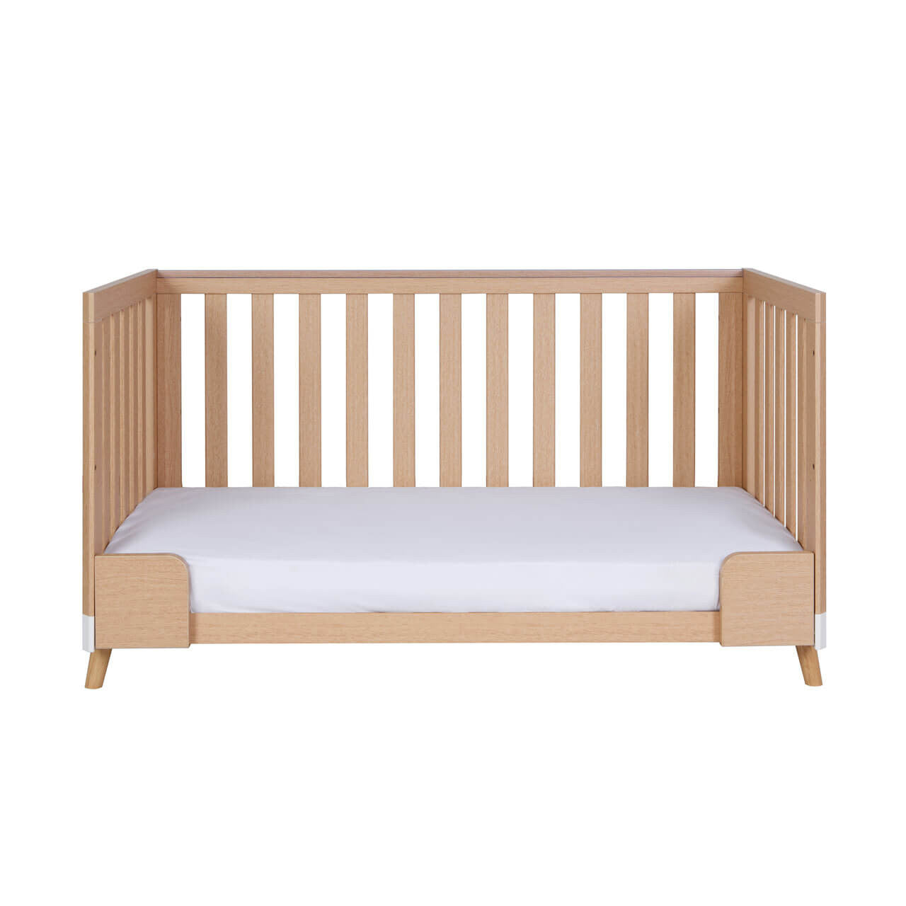 Tutti Bambini Hygge Cot Bed - White/Light Oak -  | For Your Little One